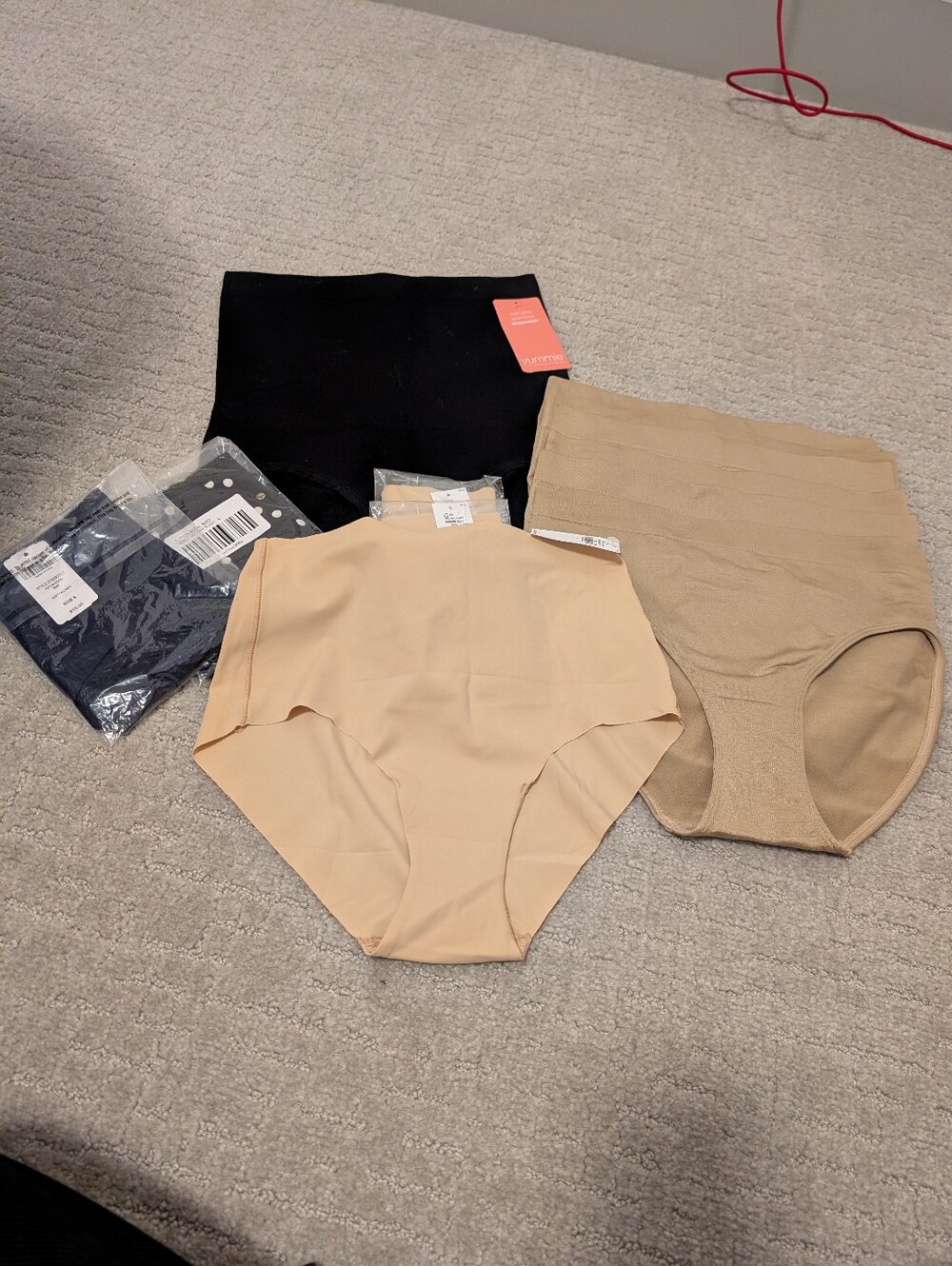 High-Waist, High Leg,Shapewear Briefs - Black, Nude, Navy, Size Small, Brand New